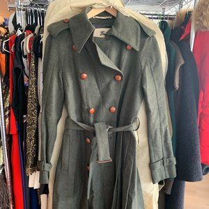 Burberry Heritage Unique Pleated Trench Coat